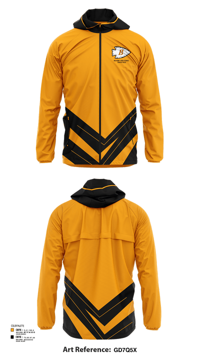 Belmont High School Track & Field 46396711 Windbreaker - 52