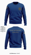 San Marcos Police Drone Unit 43960495 Crew Neck Sweatshirt - 16