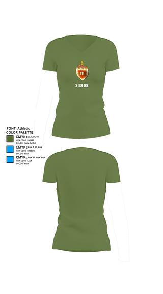 Womens Short Sleeve Vneck Shirt, 3 EN BN, , Teamtime, Team time, sublimation, custom sports apparel, team uniforms, spirit wear, spiritwear, sports uniforms, custom shirts, team store, custom team store, fundraiser sports, apparel fundraiser