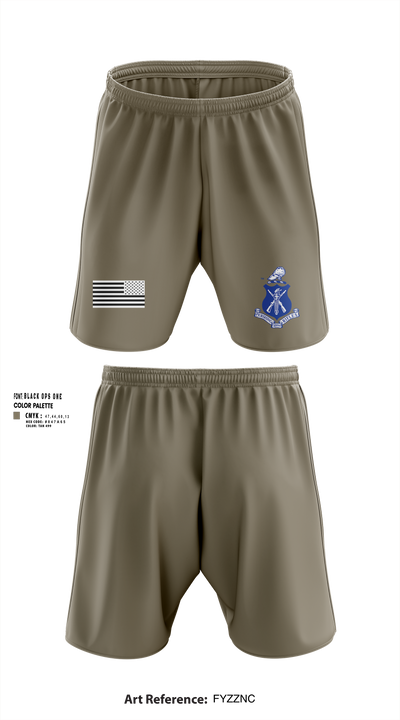 Pershing Rifles Troop L-1 10347059 Athletic Shorts With Pockets - 153