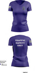 Traffic Safety Unit 70810452 Women's Short Sleeve V-neck Shirt - 251