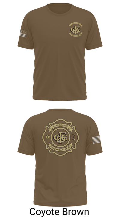 Casa Grande Fire Department 38585599 Short Sleeve Performance Shirt - 16