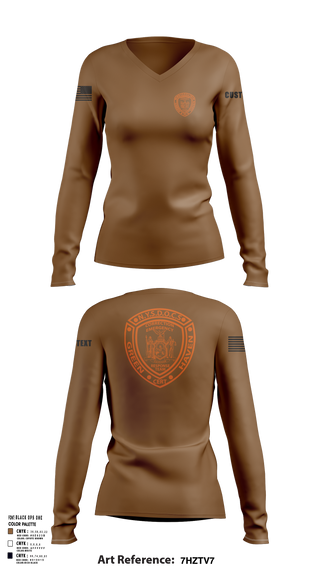 Womens Long Sleeve Vneck Shirt, Green Haven CERT, , Teamtime, Team time, sublimation, custom sports apparel, team uniforms, spirit wear, spiritwear, sports uniforms, custom shirts, team store, custom team store, fundraiser sports, apparel fundraiser