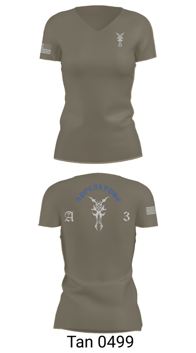 Apocalypse Platoon 49394201 Women's Short Sleeve V-neck Shirt - 68