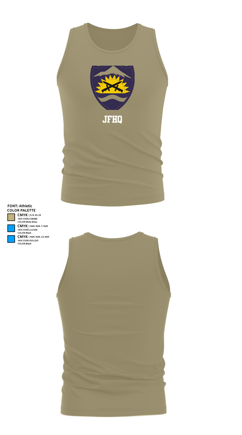 Tank Top, JFHQ, Army, Teamtime, Team time, sublimation, custom sports apparel, team uniforms, spirit wear, spiritwear, sports uniforms, custom shirts, team store, custom team store, fundraiser sports, apparel fundraiser