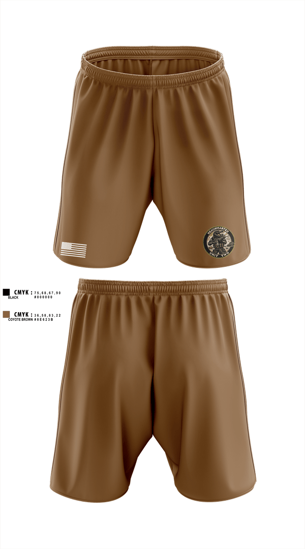 Athletic Shorts With Pockets, BEACHMASTER UNIT TWO, , Teamtime, Team time, sublimation, custom sports apparel, team uniforms, spirit wear, spiritwear, sports uniforms, custom shirts, team store, custom team store, fundraiser sports, apparel fundraiser