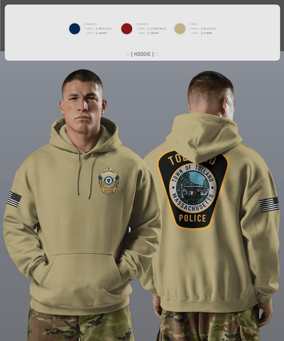 Tolland Police Department 15445764 Hoodie - 3