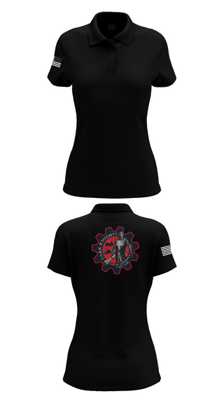 Womens Short Sleeve Performance Polo, D Co. 2-158th AHB, , Teamtime, Team time, sublimation, custom sports apparel, team uniforms, spirit wear, spiritwear, sports uniforms, custom shirts, team store, custom team store, fundraiser sports, apparel fundraiser