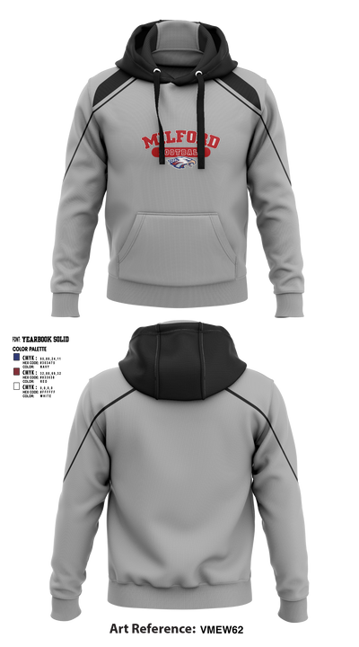 Milford Eagles Pop Warner Football and Cheer 85500081 Hoodie - 6 (1)