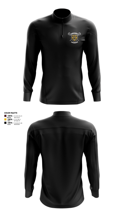 Granby Youth Lacrosse 30254765 Quarter Zip Jacket - 2