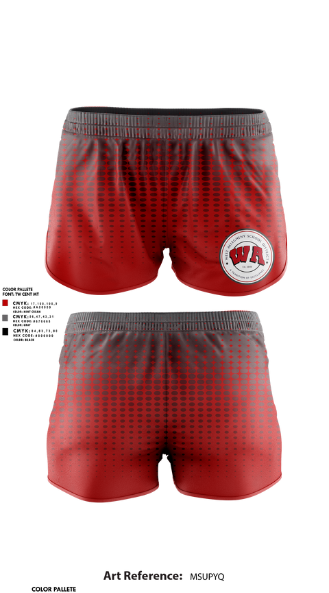 Womens Shorts, West Allegheny Marching Pride Band, Spirit Store, Teamtime, Team time, sublimation, custom sports apparel, team uniforms, spirit wear, spiritwear, sports uniforms, custom shirts, team store, custom team store, fundraiser sports, apparel fundraiser