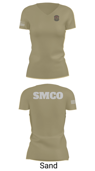 SMCO 97936482 Women's Short Sleeve V-neck Shirt - 88