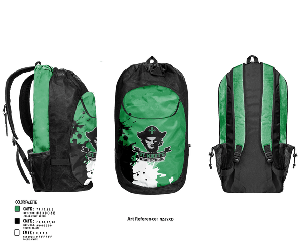 Gear Bag, Saint Mary's High School Track & Field, Track & Field, Teamtime, Team time, sublimation, custom sports apparel, team uniforms, spirit wear, spiritwear, sports uniforms, custom shirts, team store, custom team store, fundraiser sports, apparel fundraiser
