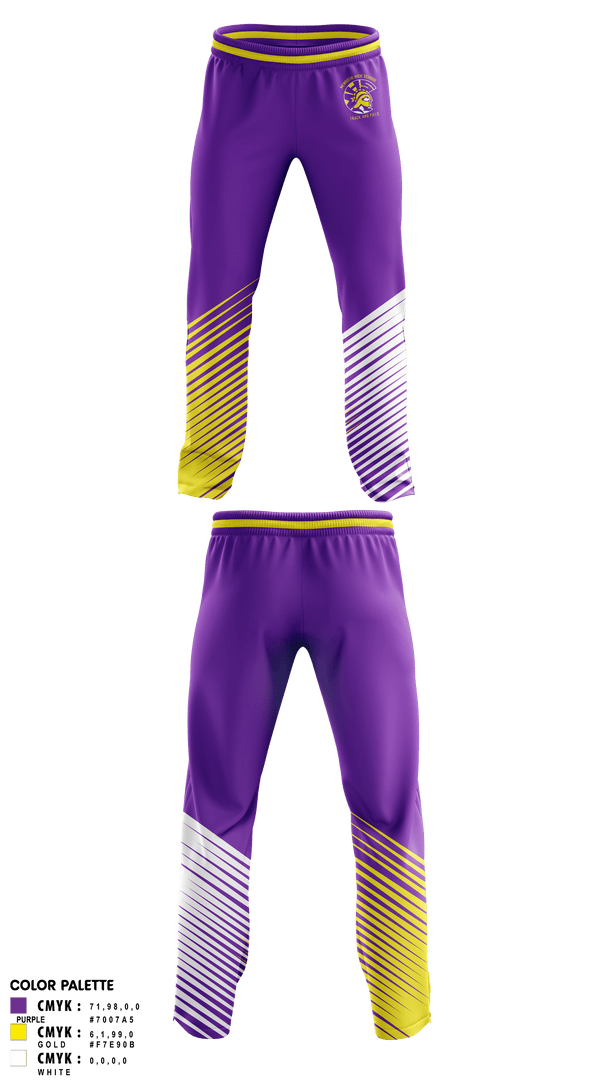 Sweatpants, Mendota High School Track and Field, Track & Field, Teamtime, Team time, sublimation, custom sports apparel, team uniforms, spirit wear, spiritwear, sports uniforms, custom shirts, team store, custom team store, fundraiser sports, apparel fundraiser