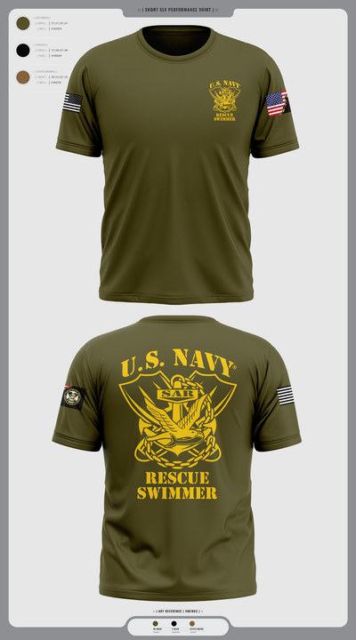 Aircrew Rescue Swimmer 89719017 Old School Cotton Feel Shirt - 1