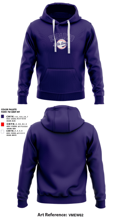 Esparto Little League 63512930 Hoodie - 1