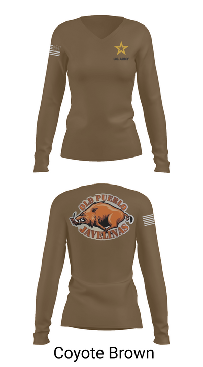 Old Pueblo 62113745 Women's Long Sleeve V-neck Shirt - 17