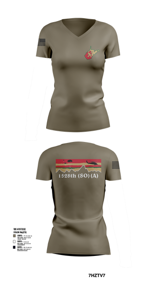 Womens Short Sleeve Vneck Shirt, 1528th FSC (SO) (A), , Teamtime, Team time, sublimation, custom sports apparel, team uniforms, spirit wear, spiritwear, sports uniforms, custom shirts, team store, custom team store, fundraiser sports, apparel fundraiser