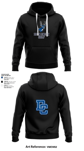 Hoodie, Deer Creek Antlers, Golf, Teamtime, Team time, sublimation, custom sports apparel, team uniforms, spirit wear, spiritwear, sports uniforms, custom shirts, team store, custom team store, fundraiser sports, apparel fundraiser