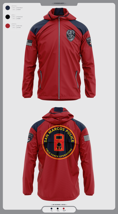 San marcos police - field force 1789471 Windbreaker - 3