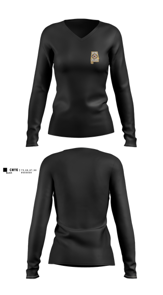 Womens Long Sleeve Vneck Shirt, Alabama SBI, Police, Teamtime, Team time, sublimation, custom sports apparel, team uniforms, spirit wear, spiritwear, sports uniforms, custom shirts, team store, custom team store, fundraiser sports, apparel fundraiser