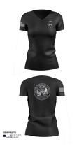 D 4-323 7608316 Women's Short Sleeve V-neck Shirt - 1