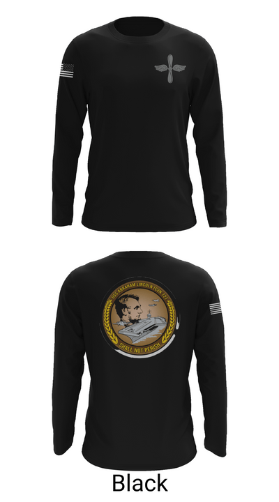CVN 72 Abraham Lincoln 88368148 Long Sleeve Performance Shirt 25