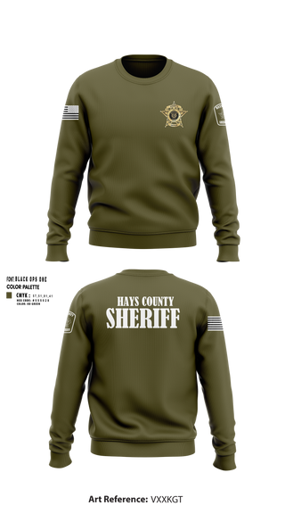 Crew Neck Sweatshirt, Hays County Sheriff’s Office, , Teamtime, Team time, sublimation, custom sports apparel, team uniforms, spirit wear, spiritwear, sports uniforms, custom shirts, team store, custom team store, fundraiser sports, apparel fundraiser