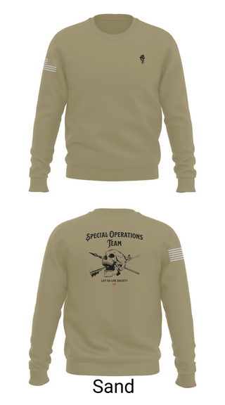 Crew Neck Sweatshirt, Special Operations Team, , Teamtime, Team time, sublimation, custom sports apparel, team uniforms, spirit wear, spiritwear, sports uniforms, custom shirts, team store, custom team store, fundraiser sports, apparel fundraiser
