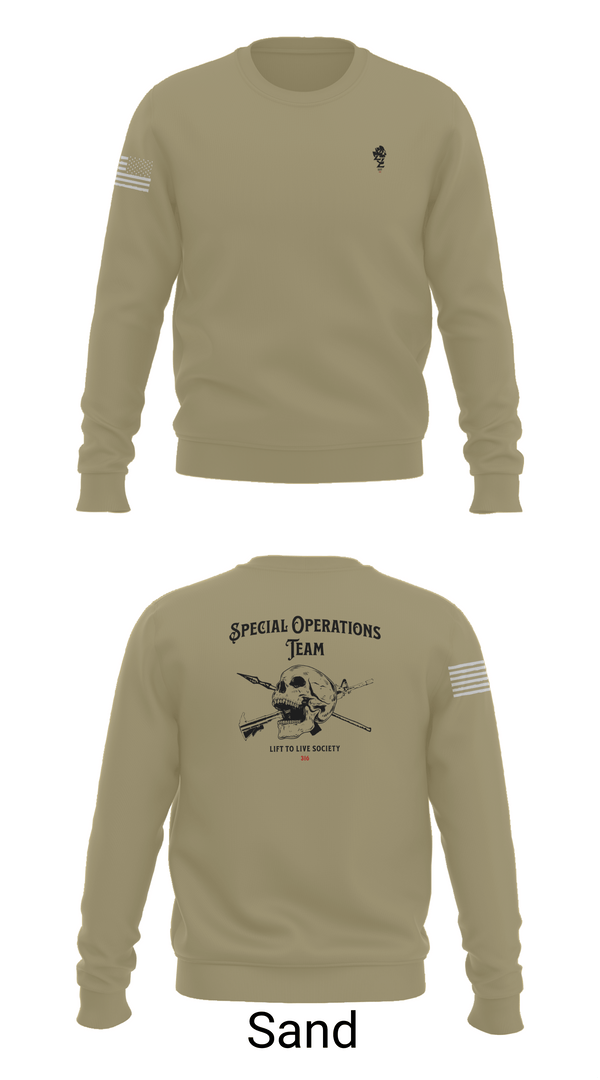 Crew Neck Sweatshirt, Special Operations Team, , Teamtime, Team time, sublimation, custom sports apparel, team uniforms, spirit wear, spiritwear, sports uniforms, custom shirts, team store, custom team store, fundraiser sports, apparel fundraiser