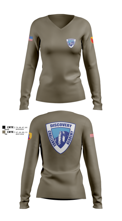 Discovery ChalleNGe Academy 60550316 Women's Long Sleeve V-neck Shirt - 2