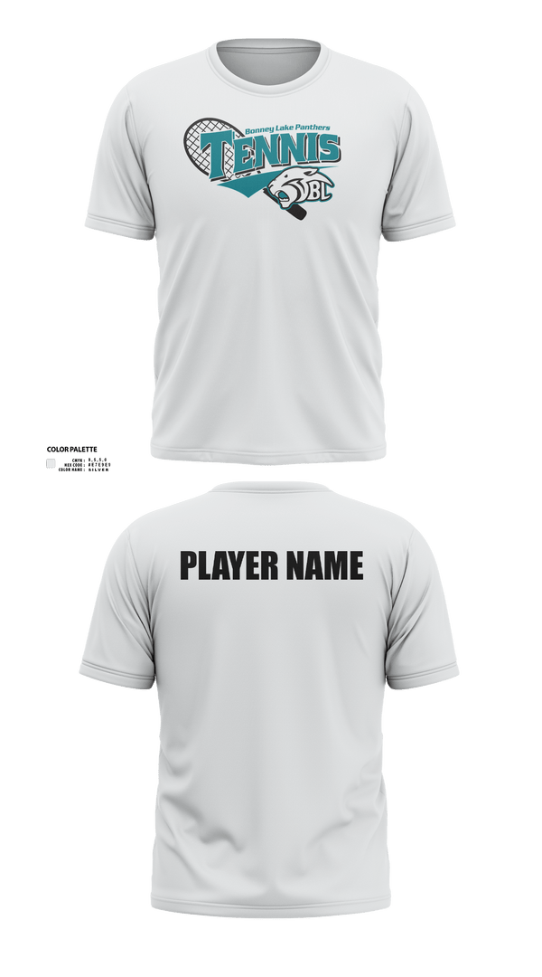 Short Sleeve Performance Shirt, Bonney Lake Panthers Tennis, Tennis, Teamtime, Team time, sublimation, custom sports apparel, team uniforms, spirit wear, spiritwear, sports uniforms, custom shirts, team store, custom team store, fundraiser sports, apparel fundraiser