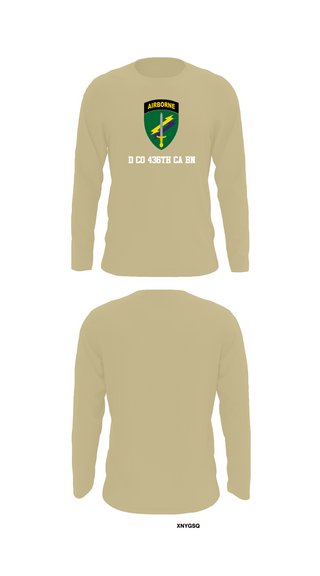 Long Sleeve Performance Shirt, D Co 436th CA BN, , Teamtime, Team time, sublimation, custom sports apparel, team uniforms, spirit wear, spiritwear, sports uniforms, custom shirts, team store, custom team store, fundraiser sports, apparel fundraiser