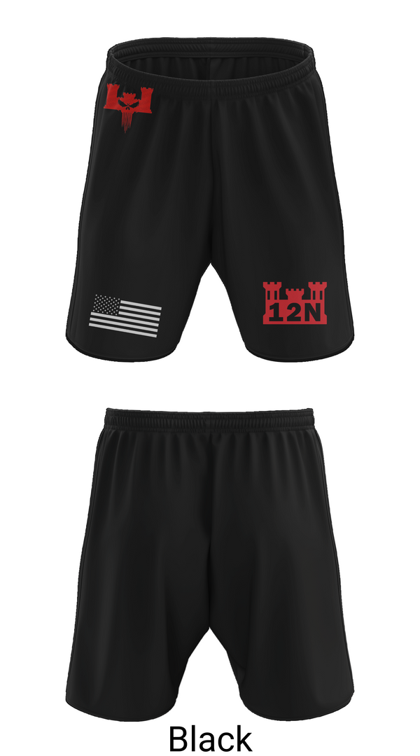 Athletic Shorts With Pockets, A co 578th BEB, , Teamtime, Team time, sublimation, custom sports apparel, team uniforms, spirit wear, spiritwear, sports uniforms, custom shirts, team store, custom team store, fundraiser sports, apparel fundraiser