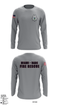 Miami Dade Fire Rescue 80613731 Long Sleeve Performance Shirt 1