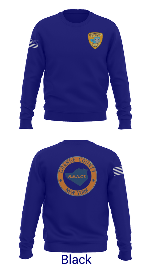 Crew Neck Sweatshirt, Orange County REACT, , Teamtime, Team time, sublimation, custom sports apparel, team uniforms, spirit wear, spiritwear, sports uniforms, custom shirts, team store, custom team store, fundraiser sports, apparel fundraiser