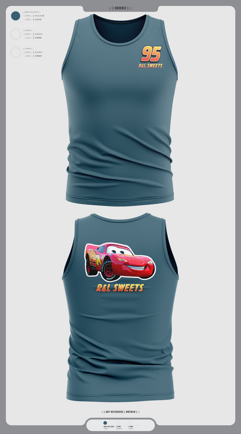 Tank Top, R&L Sweets, Track & Field, Teamtime, Team time, sublimation, custom sports apparel, team uniforms, spirit wear, spiritwear, sports uniforms, custom shirts, team store, custom team store, fundraiser sports, apparel fundraiser