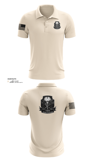Short Sleeve Performance Polo, 1-153 IN Scout Platoon, National Guard, Teamtime, Team time, sublimation, custom sports apparel, team uniforms, spirit wear, spiritwear, sports uniforms, custom shirts, team store, custom team store, fundraiser sports, apparel fundraiser