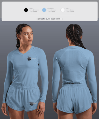 Womens Long Sleeve Vneck Shirt, Arroyo Knights Softball, Softball, Teamtime, Team time, sublimation, custom sports apparel, team uniforms, spirit wear, spiritwear, sports uniforms, custom shirts, team store, custom team store, fundraiser sports, apparel fundraiser