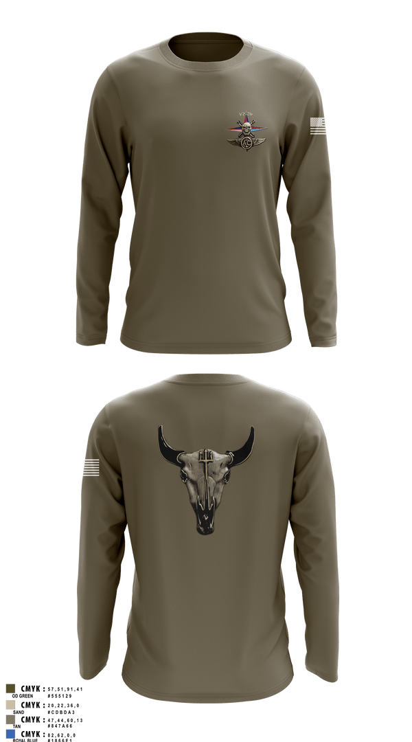 Long Sleeve Performance Shirt, VP-26 Aircrew Association, , Teamtime, Team time, sublimation, custom sports apparel, team uniforms, spirit wear, spiritwear, sports uniforms, custom shirts, team store, custom team store, fundraiser sports, apparel fundraiser