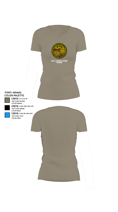 Cadet Leadership Training Squadron 79854789 Women's Short Sleeve V-neck Shirt - 64