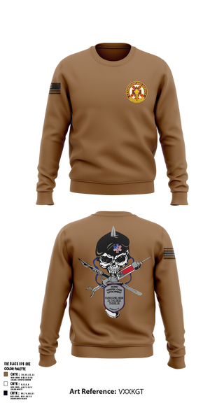 Crew Neck Sweatshirt, 382nd Minimal Care Detachment, Army, Teamtime, Team time, sublimation, custom sports apparel, team uniforms, spirit wear, spiritwear, sports uniforms, custom shirts, team store, custom team store, fundraiser sports, apparel fundraiser