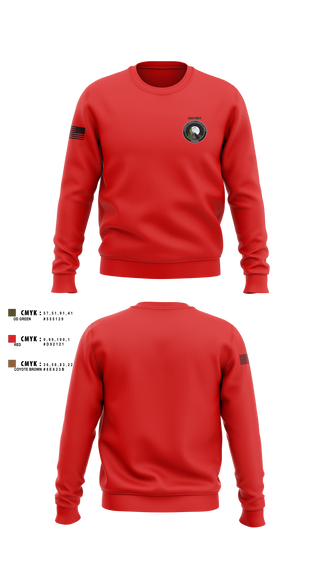 Crew Neck Sweatshirt, C CO 2-13th AVN REGT, Army, Teamtime, Team time, sublimation, custom sports apparel, team uniforms, spirit wear, spiritwear, sports uniforms, custom shirts, team store, custom team store, fundraiser sports, apparel fundraiser