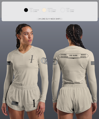Womens Long Sleeve Vneck Shirt, Battalion 1, , Teamtime, Team time, sublimation, custom sports apparel, team uniforms, spirit wear, spiritwear, sports uniforms, custom shirts, team store, custom team store, fundraiser sports, apparel fundraiser