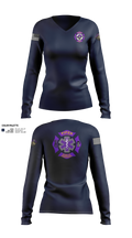 Piper High School Public Services Academy 74445509 Women's Long Sleeve V-neck Shirt - 1