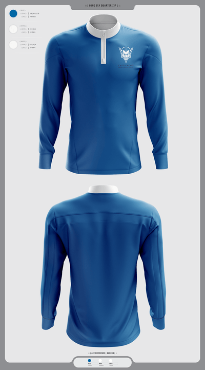 Castlewood High School Tennis 93413718 Quarter Zip Jacket - 2