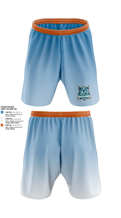 Detroit PAL Hockey 16411768 Athletic Shorts With Pockets - 1