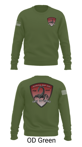 Crew Neck Sweatshirt, 978th Military Police Company, , Teamtime, Team time, sublimation, custom sports apparel, team uniforms, spirit wear, spiritwear, sports uniforms, custom shirts, team store, custom team store, fundraiser sports, apparel fundraiser