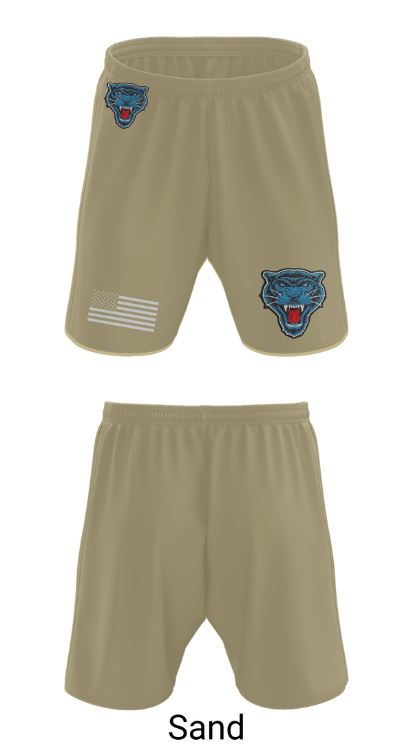 Athletic Shorts With Pockets, Blue Panthers, , Teamtime, Team time, sublimation, custom sports apparel, team uniforms, spirit wear, spiritwear, sports uniforms, custom shirts, team store, custom team store, fundraiser sports, apparel fundraiser