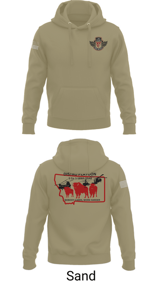 Hoodie, E co. 1-189th, , Teamtime, Team time, sublimation, custom sports apparel, team uniforms, spirit wear, spiritwear, sports uniforms, custom shirts, team store, custom team store, fundraiser sports, apparel fundraiser